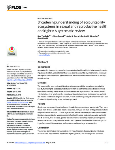 Broadening understanding of accountability ecosystems in sexual